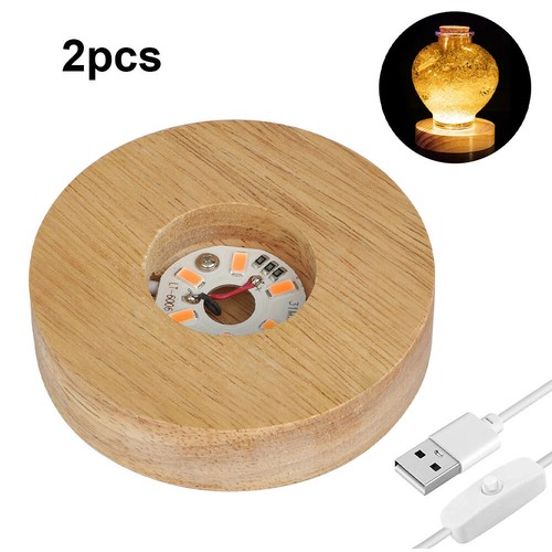 2xwooden led light display - led,