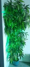 Outsunny 6ft Artificial Bamboo Tree Plant Greenary for Home or Office In a Pot -