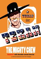 TEXAN BAR 1970`S STYLE BRAND NEW A5 DISPLAY STAND. VINTAGE SWEETS,CONFECTIONERY