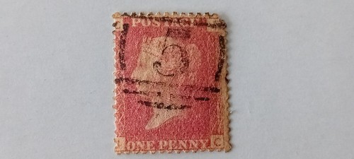 Slight misperf 1d penny - gb,