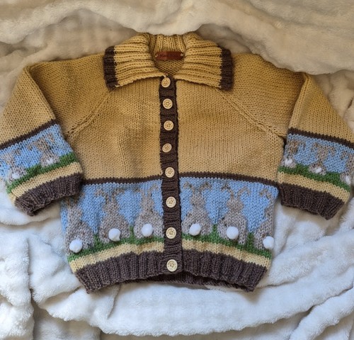 Handknit fairisle cardigan - handknit,