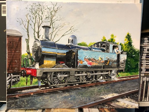 Oil painting - oil,