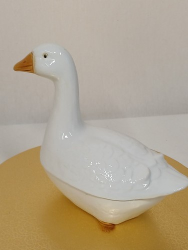 Porcelain terrine goose by - porcelain,