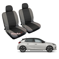FOR Vauxhall Corsa Grey / Black Front Car Seat Covers Protectors Washable Pet