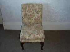 SMALL CHAIR - TAPESTRY MATERIAL - WOODEN LEGS - BS22 LOCATION