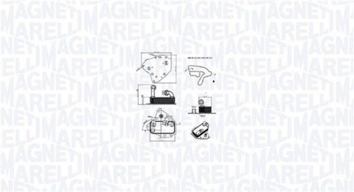 Engine oil cooler - engine, fiat