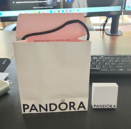 Pandora white pink logo - pandora,