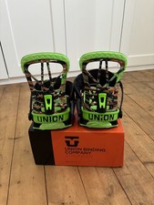 Union Flite Pro Snowboard Bindings L/Xl With Box, Plates And Screws