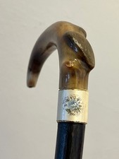 Rams Horn Crook On ebony Shaft