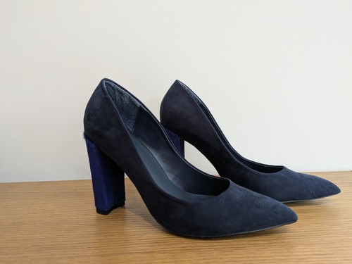 Next ladies navy blue suede - navy,
