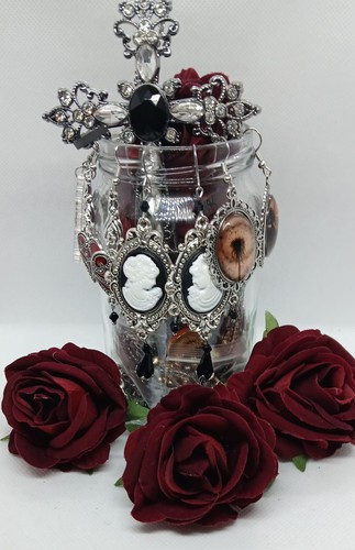 Gothic jewelry mystery jar - jar,