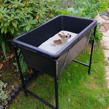 dog bath stand with 90l bath