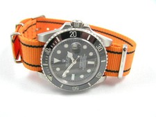 ORANGE NATO® WATCH STRAP FOR CITIZEN ECO DRIVE DIVERS AQUALAND WATCH 20mm