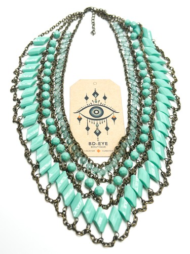 Spearmint layer chain linked - 3, chain-linked