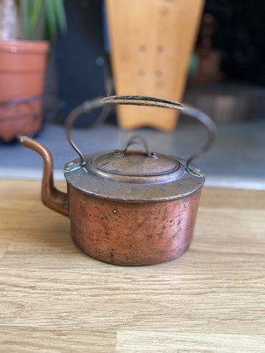 Vintage copper teapot - vintage,