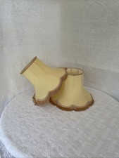 2 Vintage Fringed Lampshades