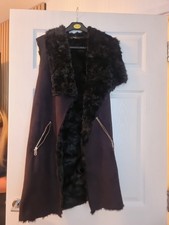 Suede Gillet Body warmer fur