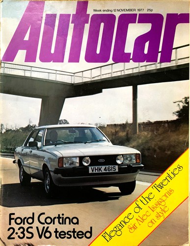 Autocar magazine nov - autocar, 12-nov-77