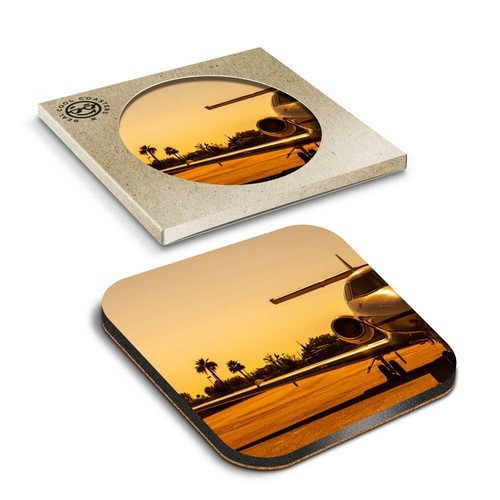 Boxed square coasters - x,