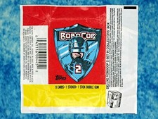 Topps Robocop 2 Movie 1990 Trading Card & Bubble Gum Wax Packet Wrapper Empty #2