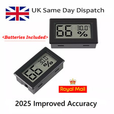 Digital Temperature Humidity Meter Sensor Thermometer Hygrometer Room Gauge LCD