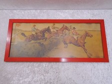 Antique Art Print In Wooden Frame Dorothy Hardy - Vintage - Horse Racing England