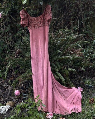 Vintage 1930s dress - dress, lamé