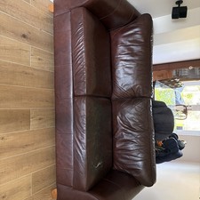 1  M&S Leather 3 seater 