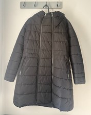 NEXT Maternity Women's Coat - Black Quilted Jacket *Size 8*