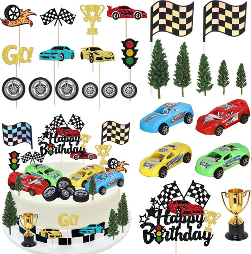 Racing car cake topper - car,
