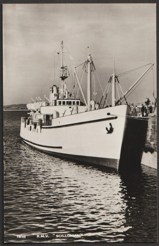Scillonian postcard - r.m.v.,