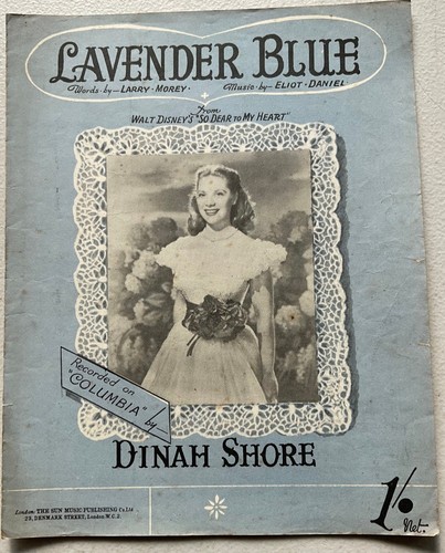 Vintage sheet music lavender - vintage,