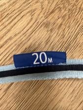 Two Tone Padded Lunging Rein Light Blue / Navy 20 Metres