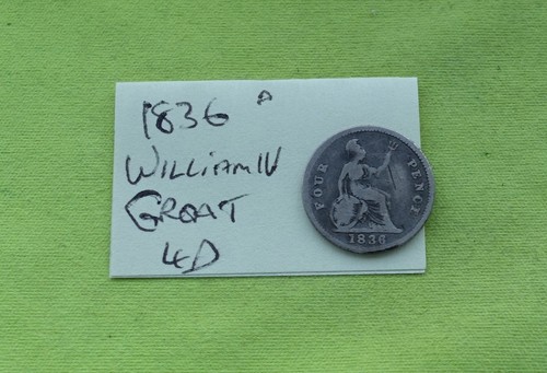 1836 four pence groat - four, 4p