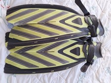 Scubapro Twin Speed Split Fins - Yellow/grey/blk ~ size M - L