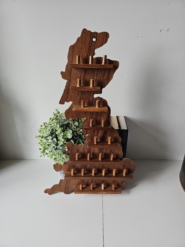 Vintage wooden thimble - wooden, display