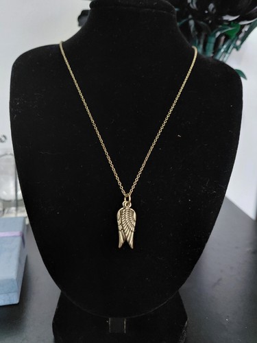 Silvery gold angel wing - silvery,