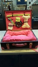 Christmas Pet Present: Luxury Dog Bed/ Travel Bed Faux Leather Suitcase
