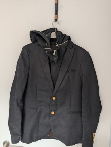Zara man black tag hooded - zara,