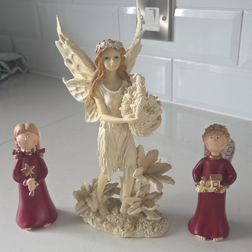 Gilde fairy figurine with - fairy,