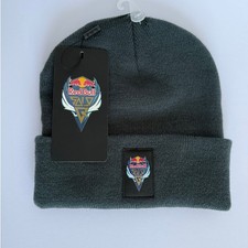 Red Bull NWT Beanie Solo Q Champions Adult Unisex Knit Logo Grey Hat Cap Gaming