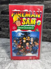 Fireman Sam 4 - "Snow Business" 1989 VHS Video Tape