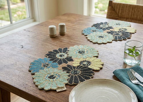Set beaded placemats - set,