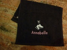 PERSONALISED ICE SKATING Towel Tournaments, Trips abroad, Gift, Hook on bag