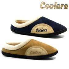 MENS COOLERS SLIPPERS FLEECE