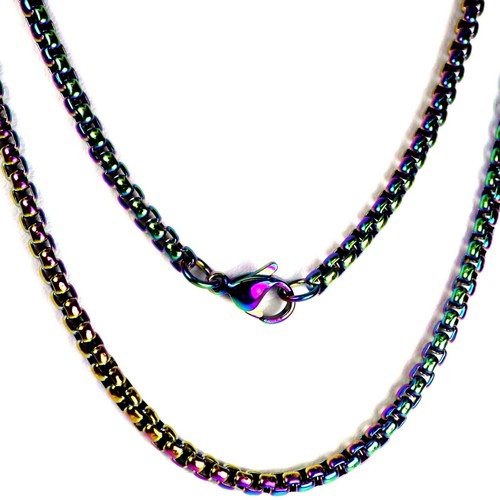 Rainbow rolo chain stainless - chain,