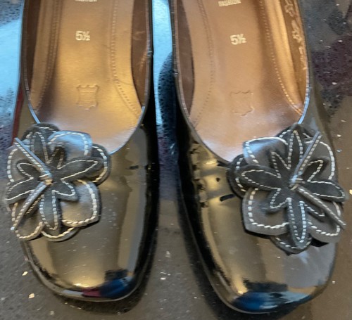 Gabor wide fit black patent - gabor,