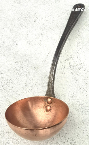 Vintage french copper ladle - vintage,