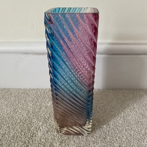 Vintage optic twist pink blue - vintage, pink/blue
