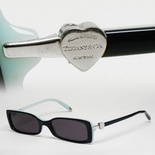 Tiffany & Co Sunglasses 2010 Vintage Black Rectangle Slim TF 2035 8055 191025